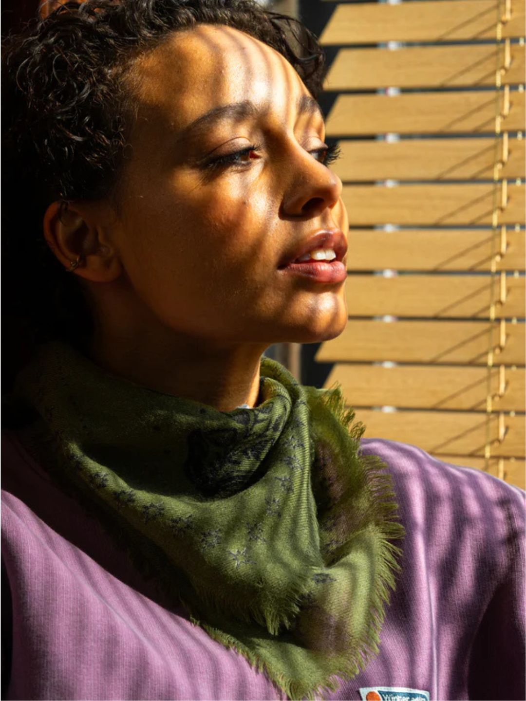 Piccolo Foulard Lana Sasha Verde