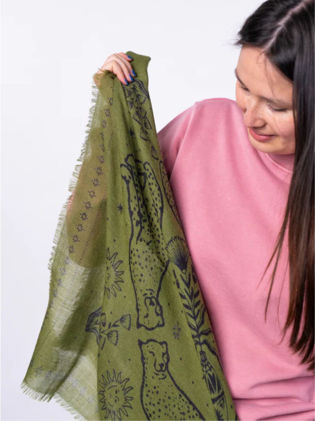 Piccolo Foulard Lana Sasha Verde