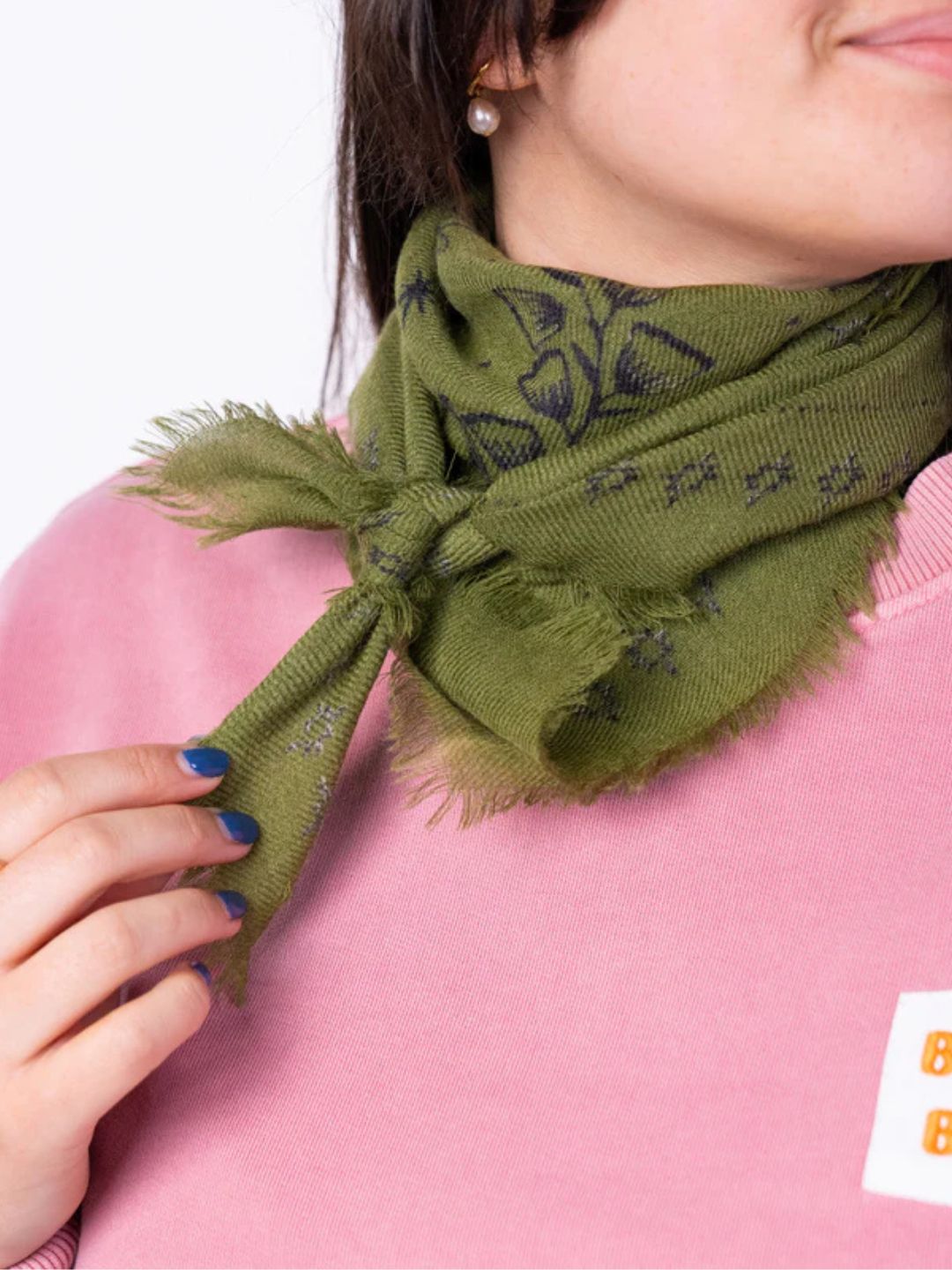 Piccolo Foulard Lana Sasha Verde