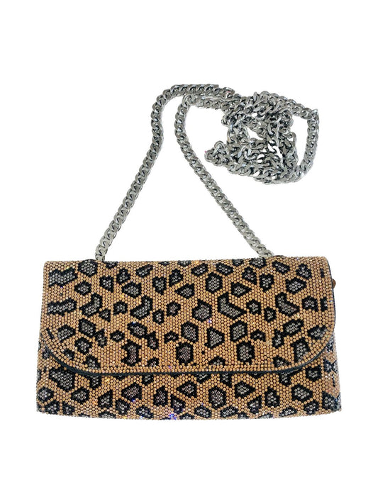 Pochette Strass Bronzo Leopardato 0601