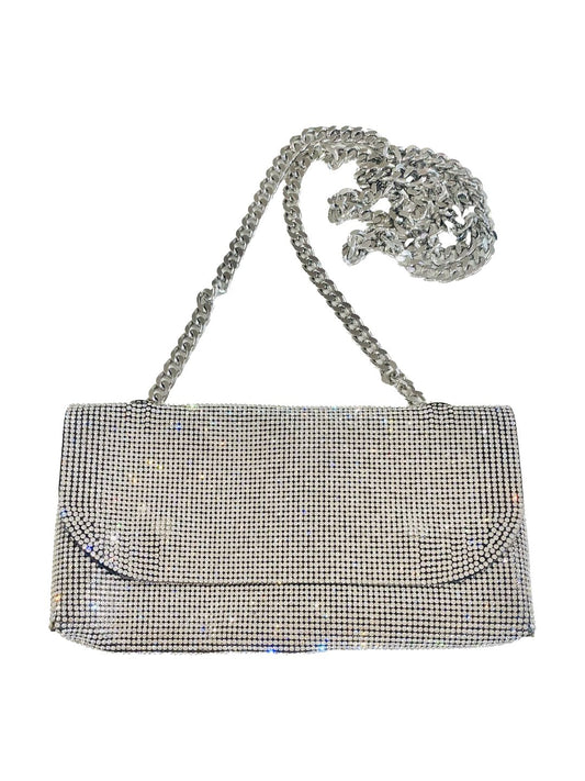 Pochette Strass Argento 0601