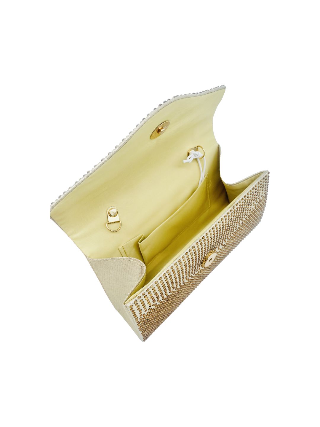 Pochette a Mano Strass Oro Bronzato 2438