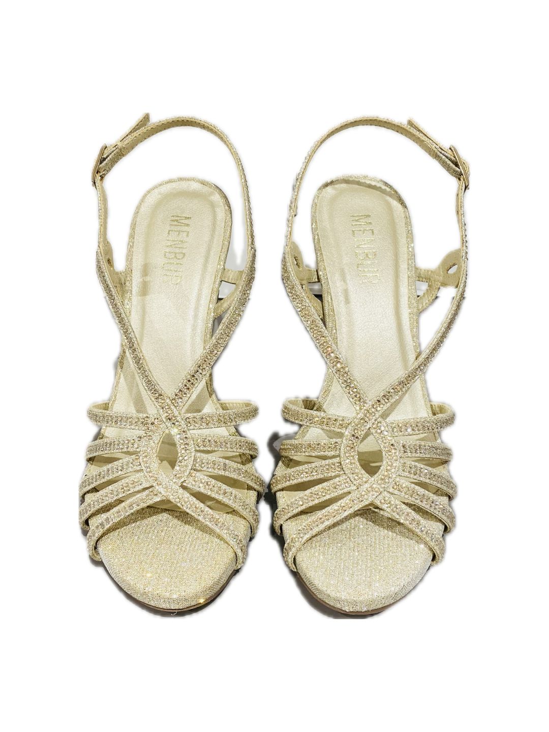 SANDALO GLITTER E STRASS GOLD 25693