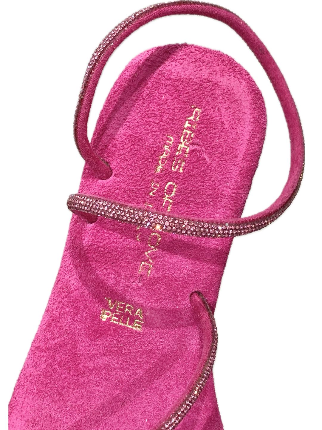 SANDALO GRECIA GLITTER FUCSIA Ribes of LOVE