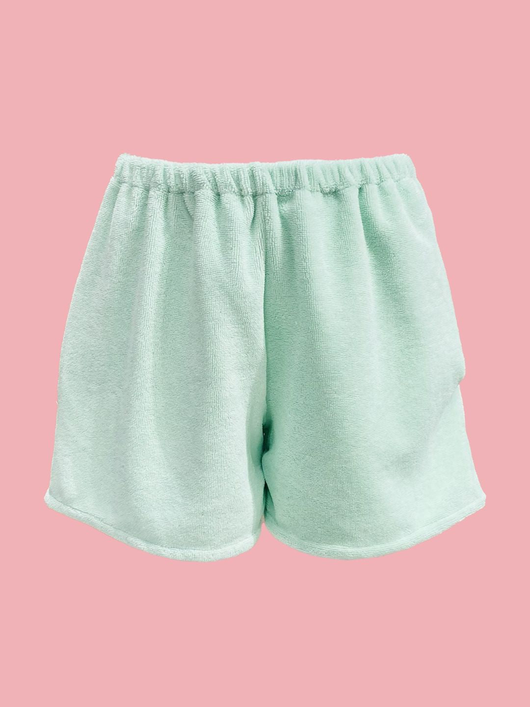 SHORTS BASIC spugna bambù Verde acqua Ribes of LOVE