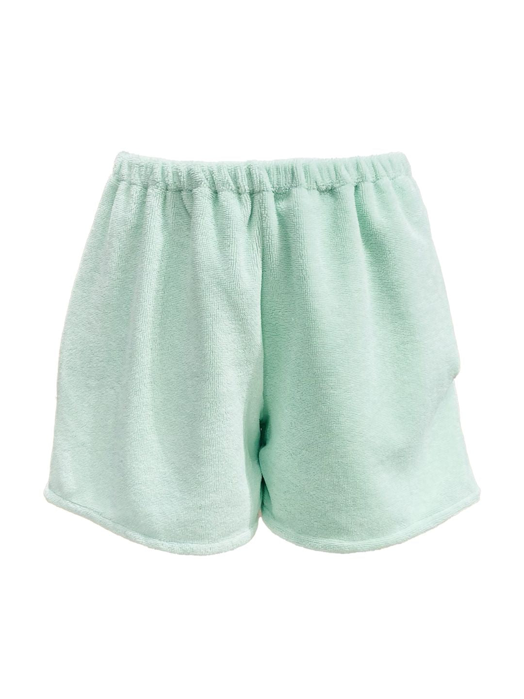 SHORTS BASIC spugna bambù Verde acqua Ribes of LOVE