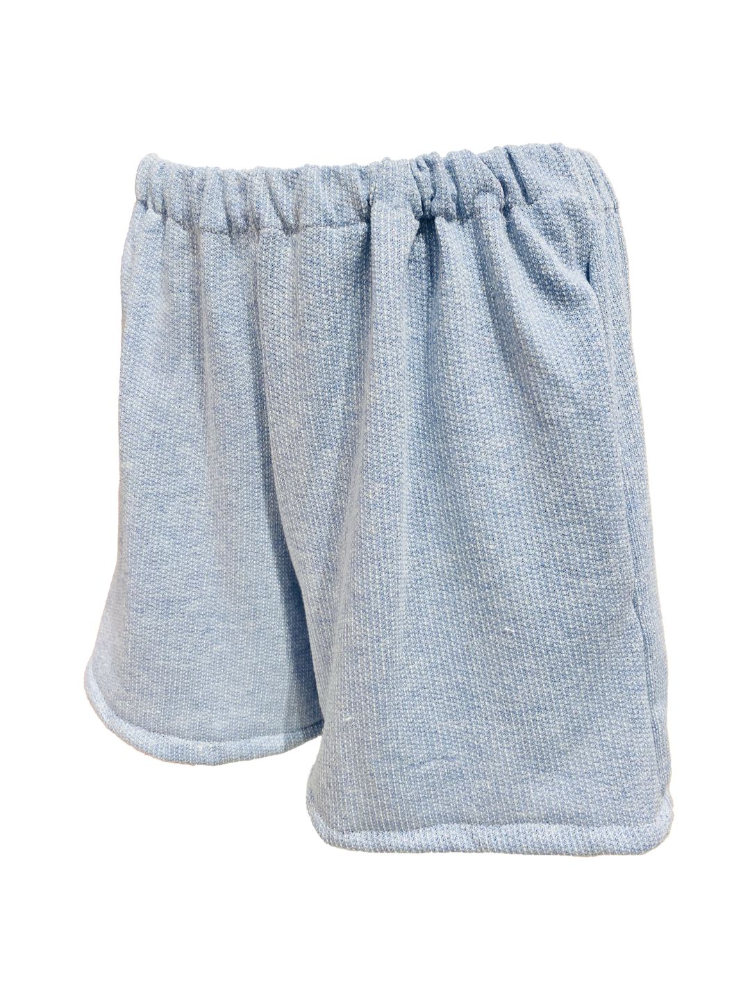 SHORTS BASIC spugna garzata Azzurro Ribes of LOVE