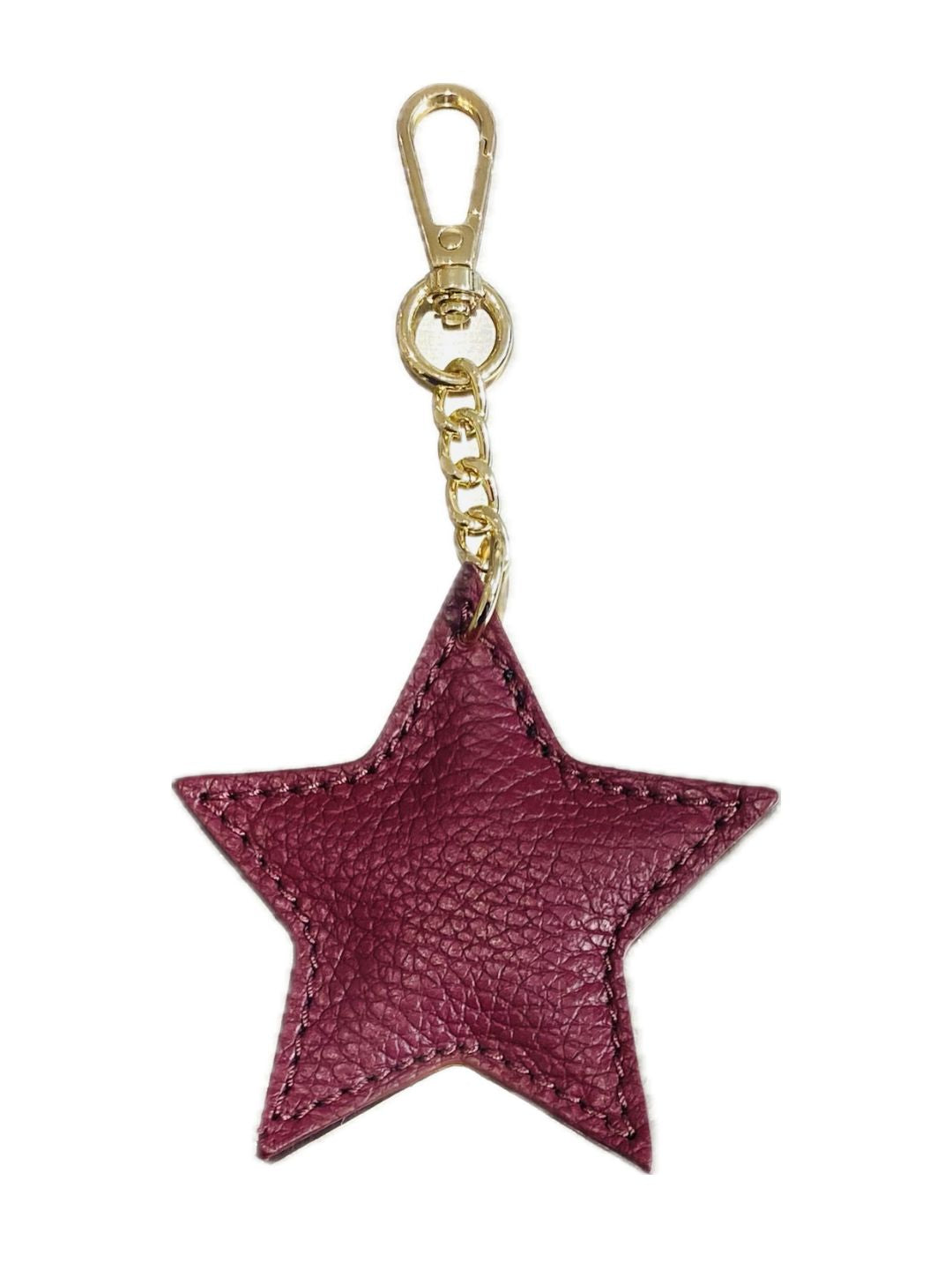 STELLA PORTACHIAVI IN PELLE BORDEAUX