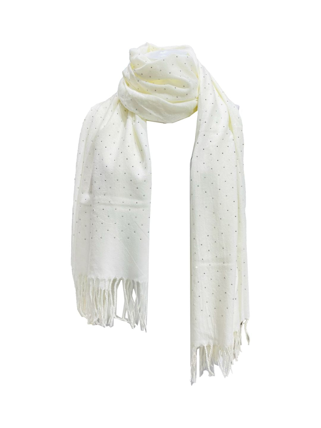 Sciarpa Strass Panna