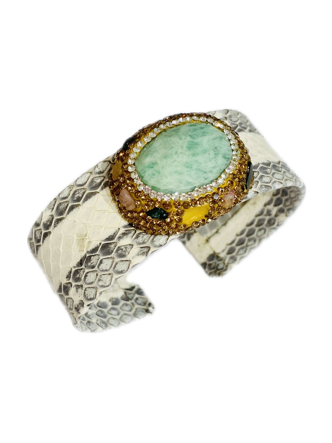 Set Bijoux Pitone ROCCIA+amazzonite VERDE