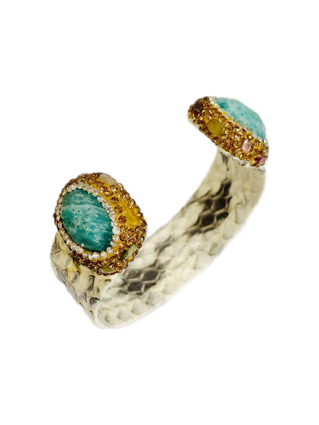 Set Bijoux Pitone ROCCIA+amazzonite VERDE