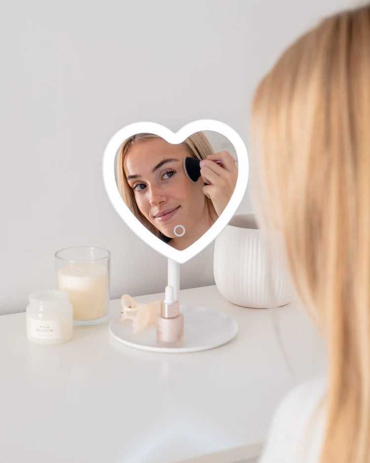 Specchio LED a forma di cuore - ZOE