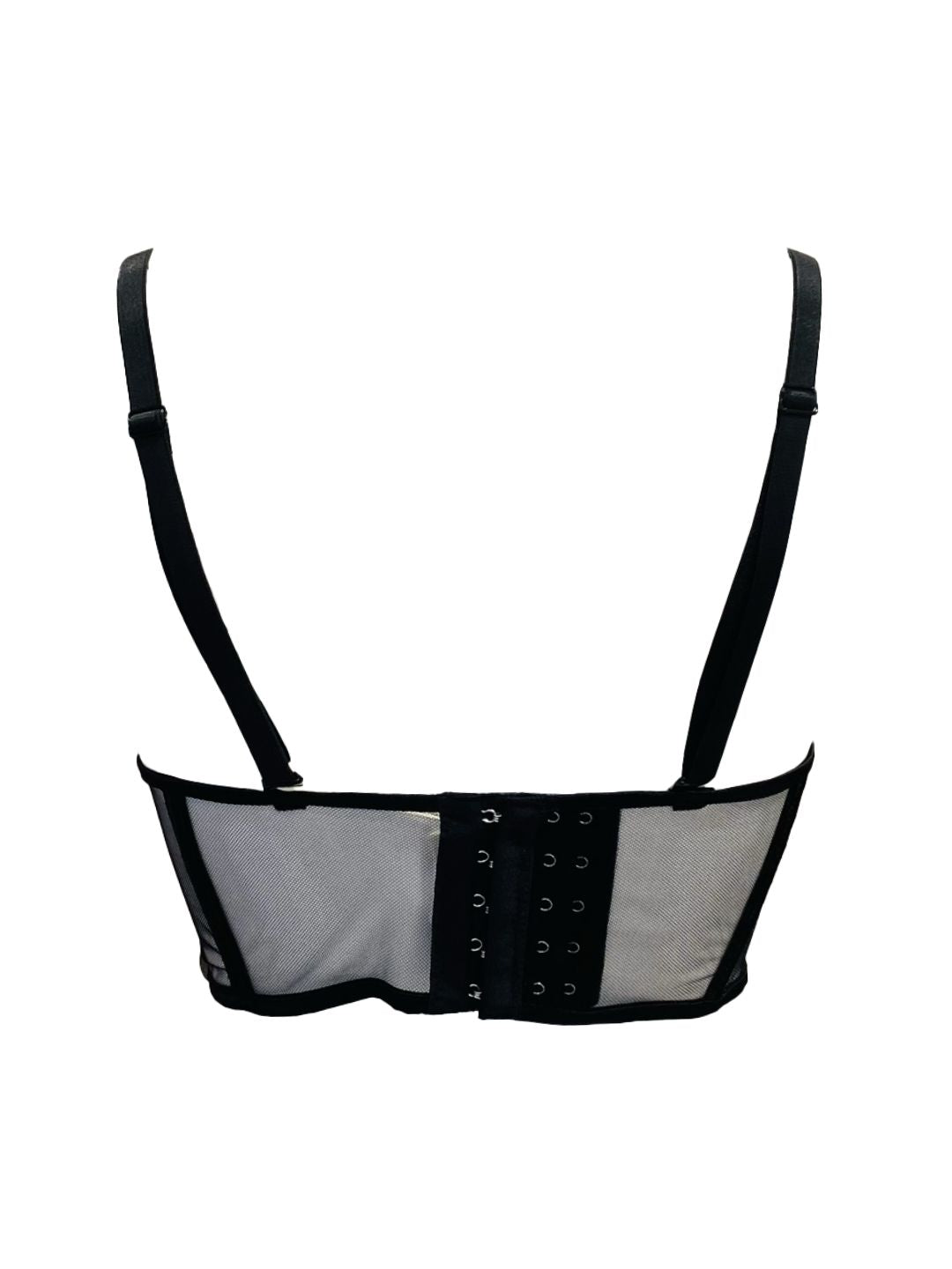 TOP CORTO VELATO STRUTTURATO Nero C3-1209