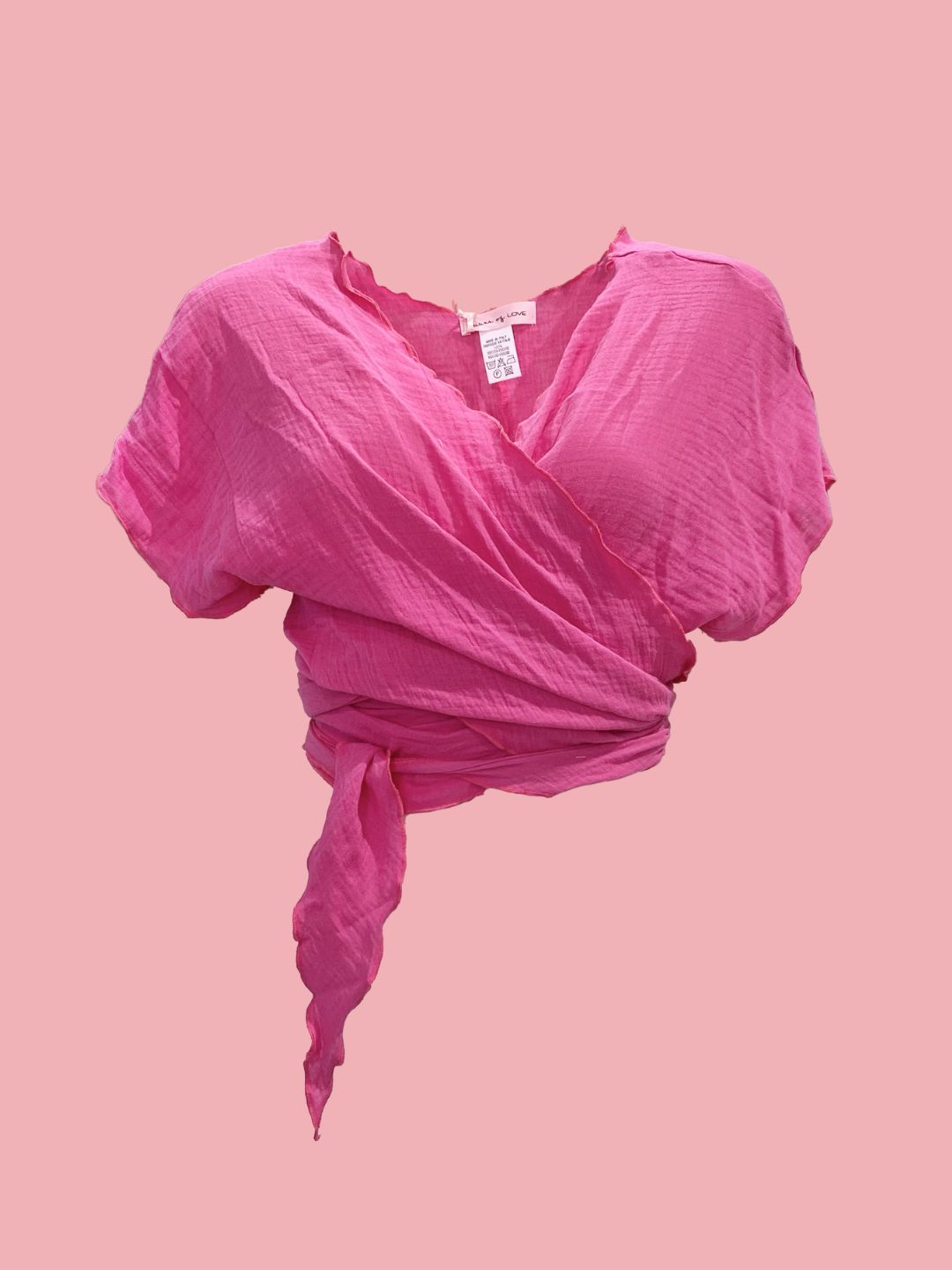 TOP INCROCIATO Fucsia Ribes of LOVE
