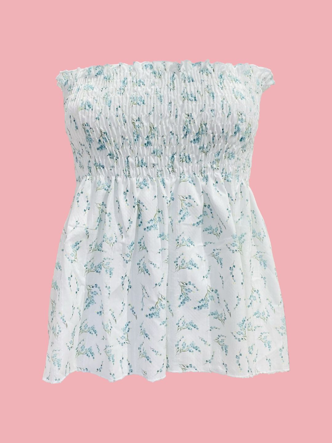 TOP Vichy Volant Fantasia Paisley verde Ribes of LOVE