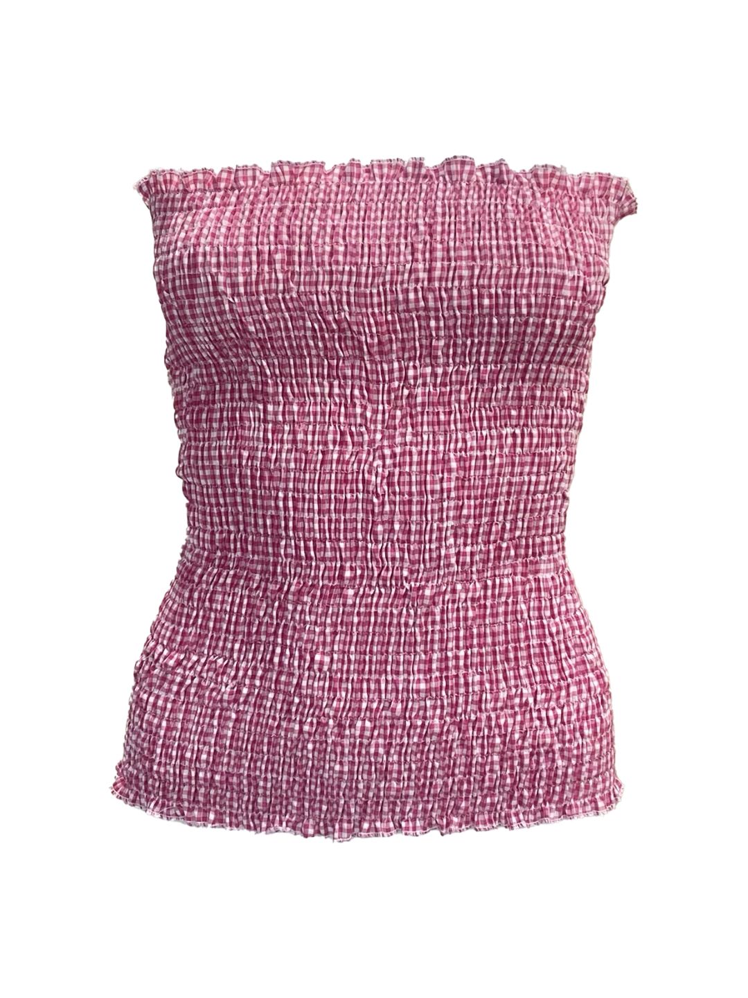 TOP punto smock Vichy Fragola Ribes of LOVE