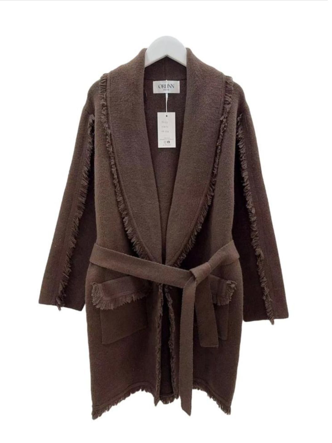 Cardigan con Frange Cioccolato