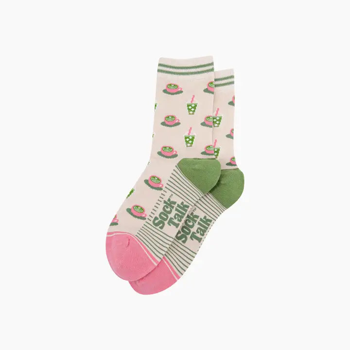 CALZINI IN BAMBÙ Crema Tè Matcha 4560MATCCR