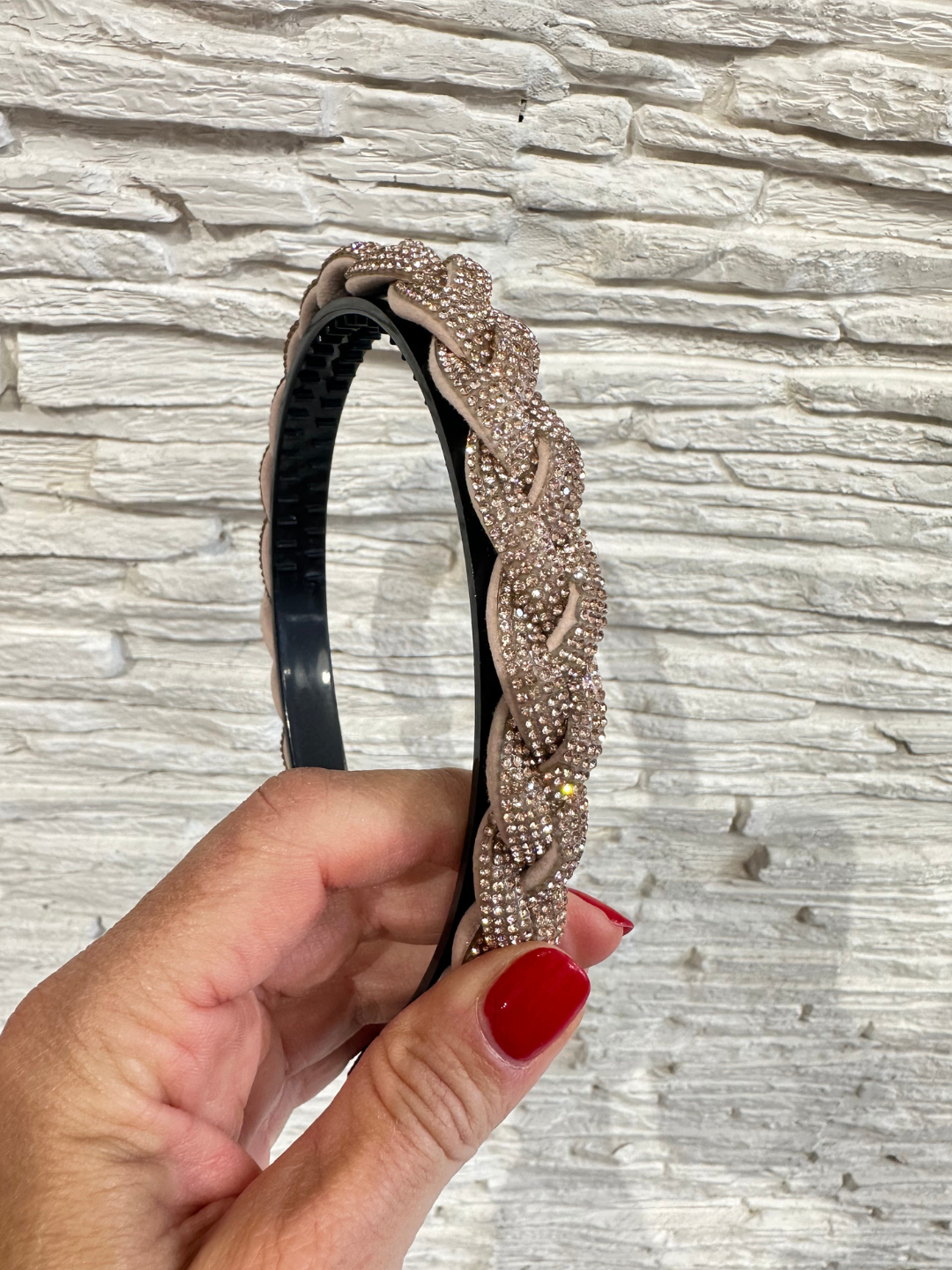 CERCHIETTO TRECCIA STRASS art.556