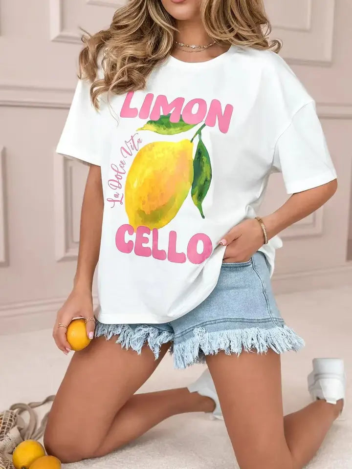 T-SHIRT OVERSIZE “Limoncello – La Dolce Vita”