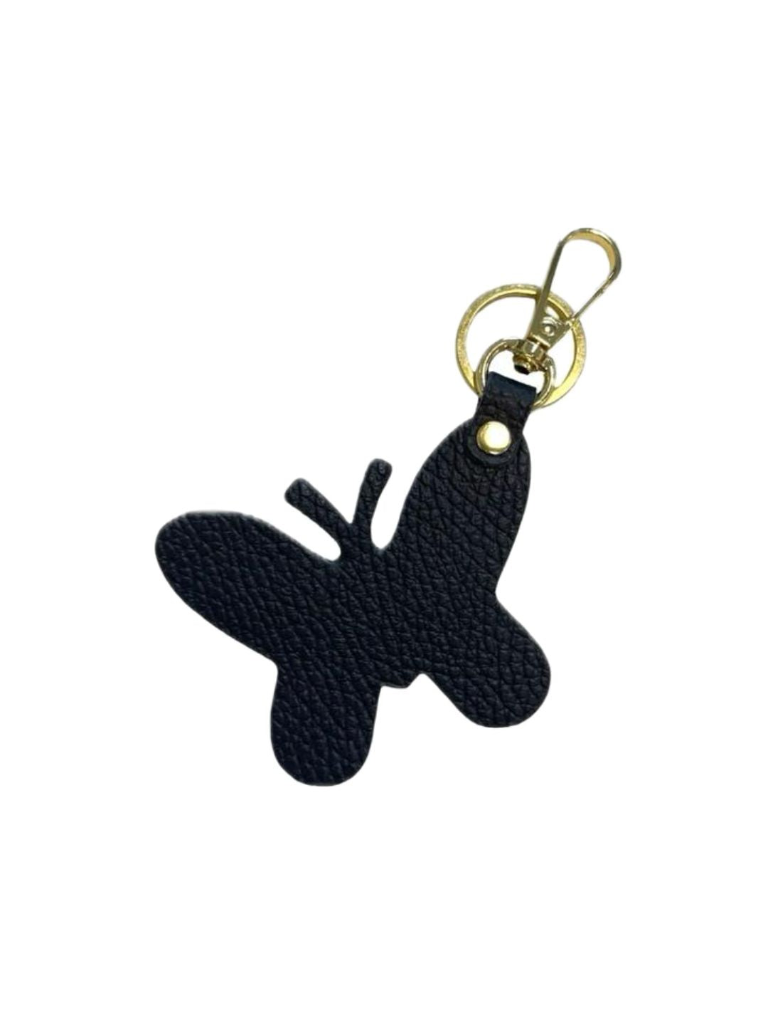 FARFALLA PORTACHIAVI IN PELLE NERO 15002