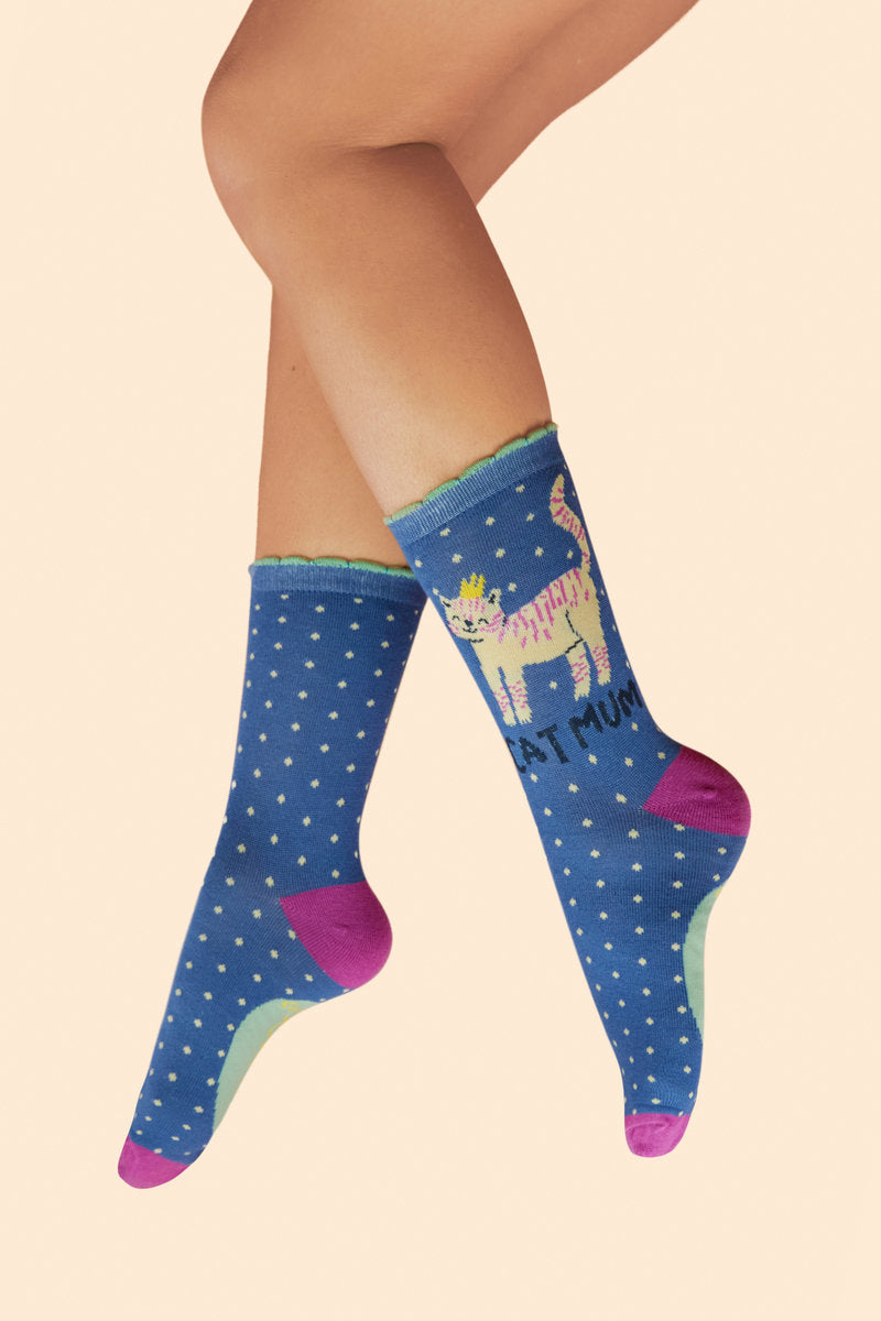 CALZINI MAMMA GATTA NAVY