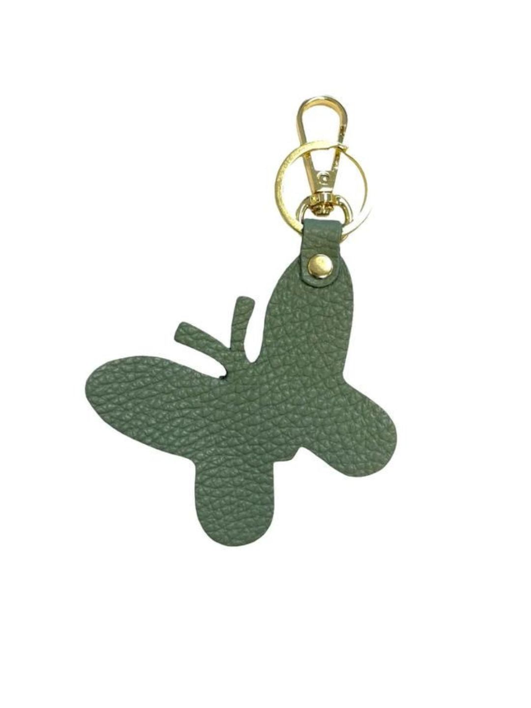 FARFALLA PORTACHIAVI IN PELLE MENTA 15002