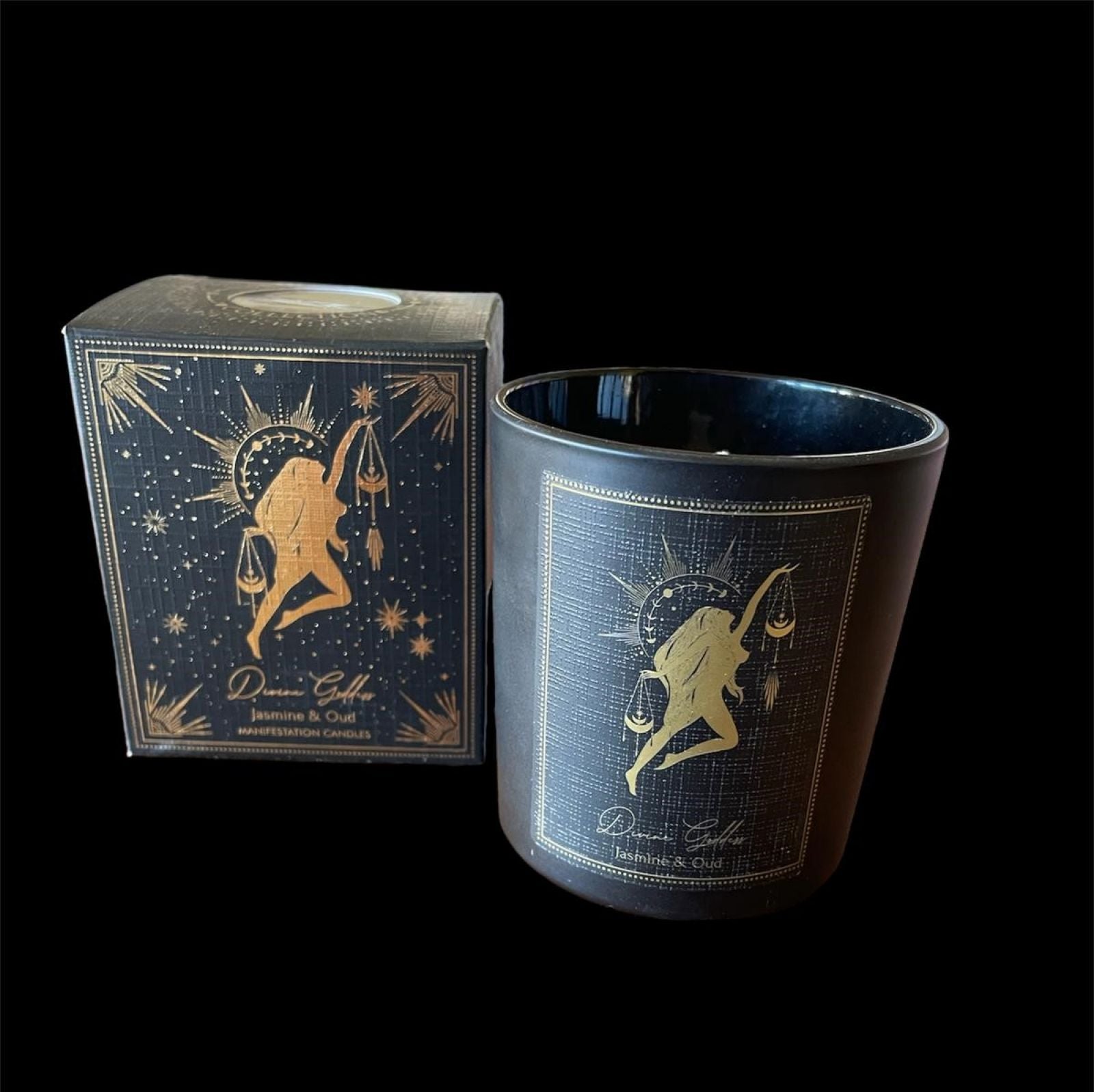 ESOTERIC JASMINE AND OUDH CANDLE WITH GREEN JADE