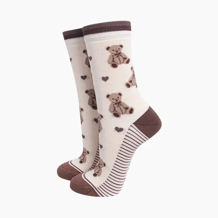 CALZINI IN BAMBÙ Teddy Bear Crema 4625TEDDCR