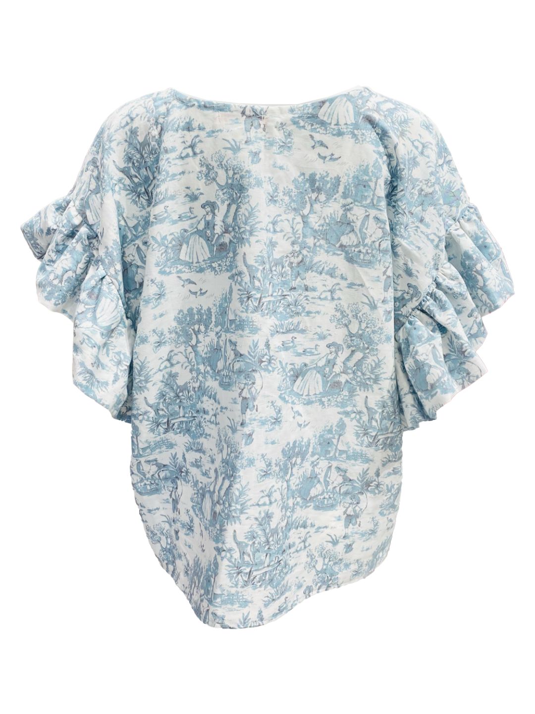 BLUSA Cadia shirt Toile de jouy Azzurra Ribes of LOVE
