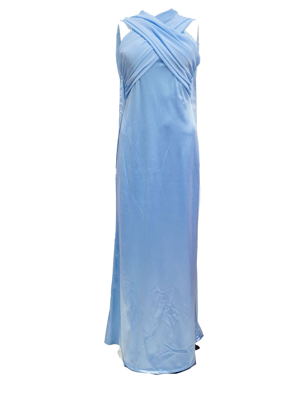 ABITO DA CERIMONIA IN RASO Azzurro 26209