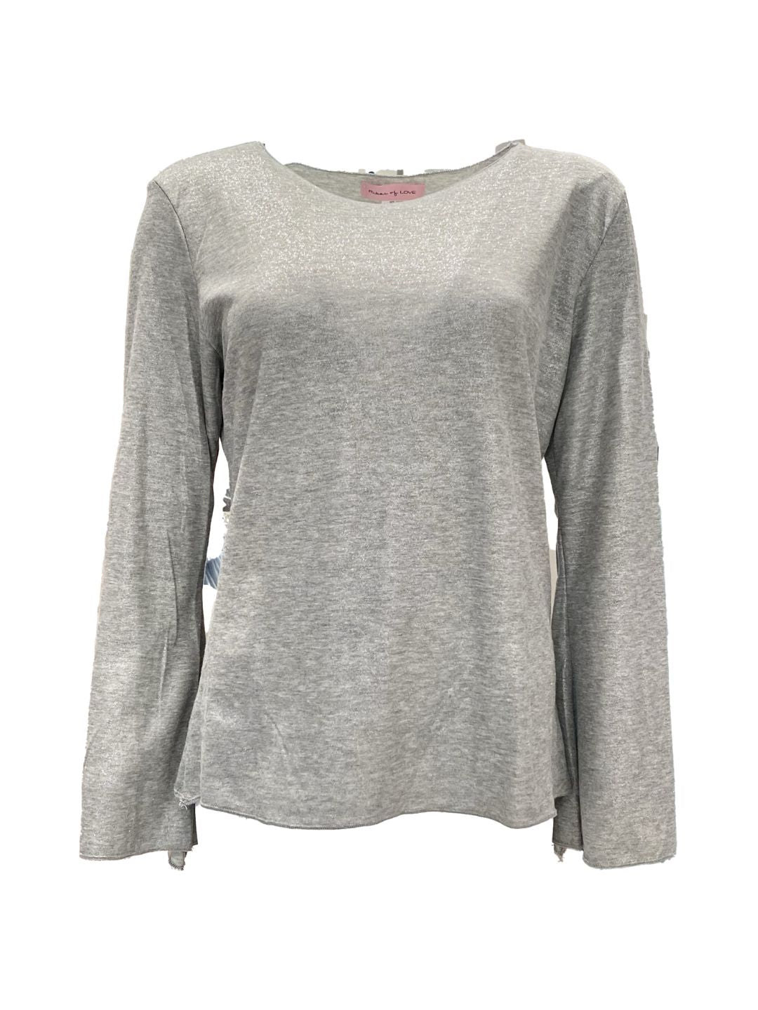 Cashmerina Sotto Giacca Grigio Chiaro Micro Lurex Ribes of LOVE