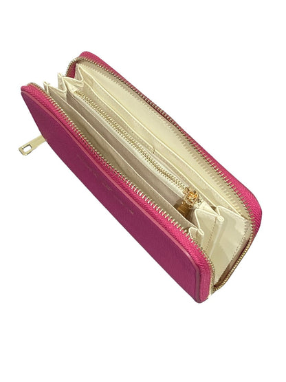 PORTAFOGLIO GRANDE IN PELLE FUXIA 5013