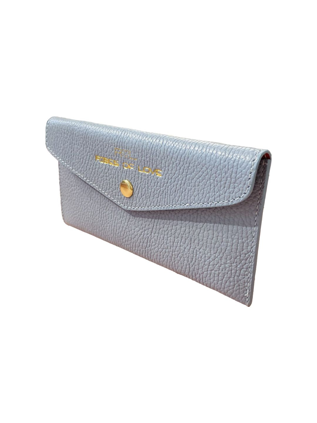 LIGHT BLUE LEATHER ENVELOPE WALLET 5022