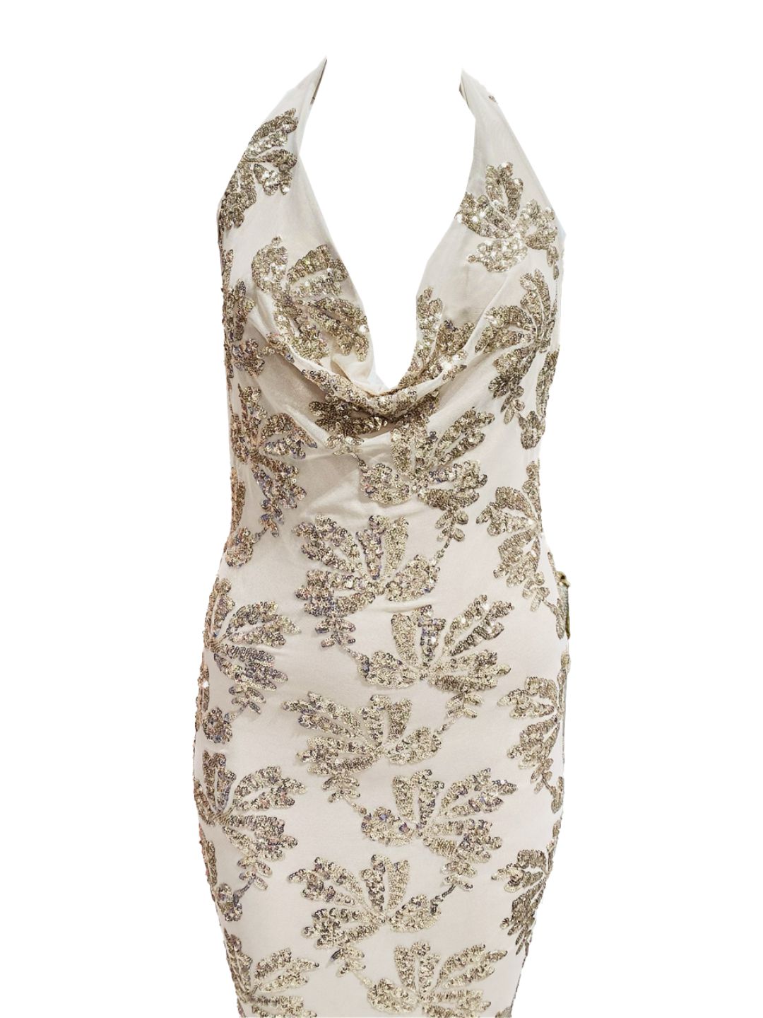 Abito Lungo Pailettes Oro 140412