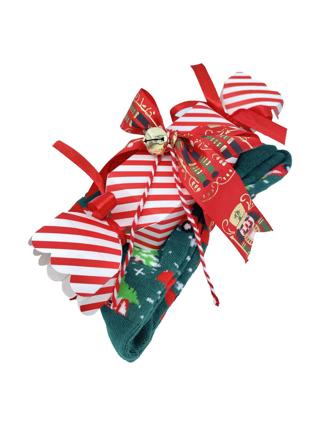 Confezione Natalizia CALZINO NATALE+CARAMELLA CON BRACCIALE  🎁