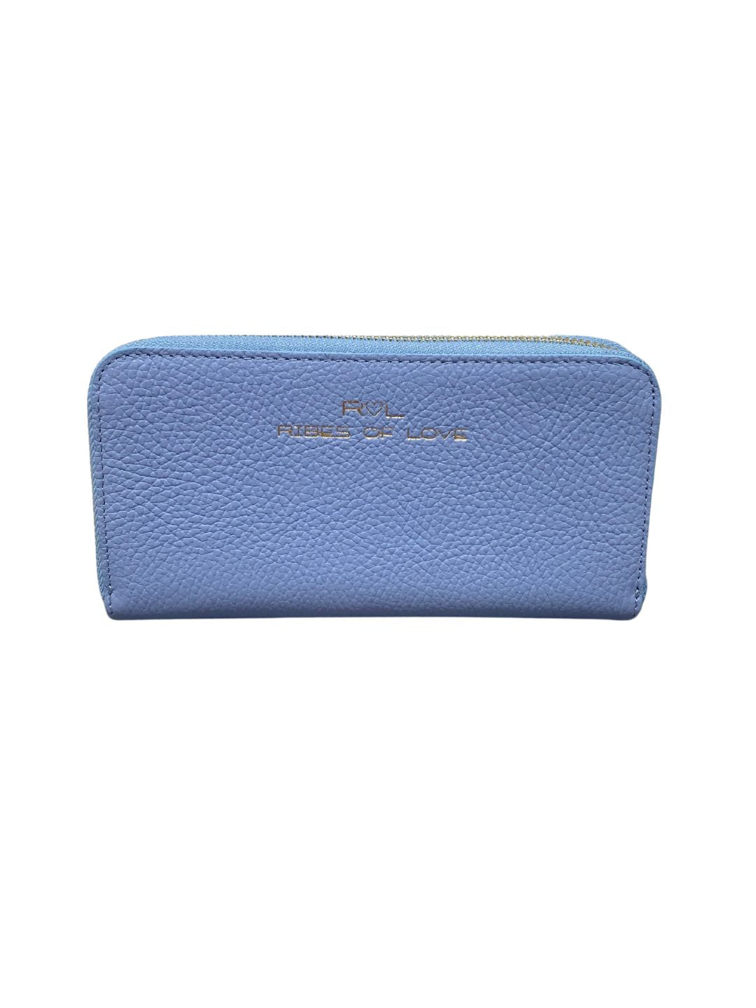 PORTAFOGLIO GRANDE IN PELLE AZZURRO 5013