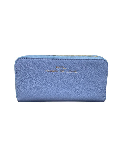 PORTAFOGLIO GRANDE IN PELLE AZZURRO 5013
