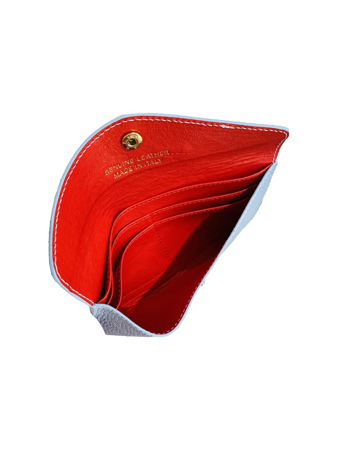 LIGHT BLUE LEATHER ENVELOPE WALLET 5022