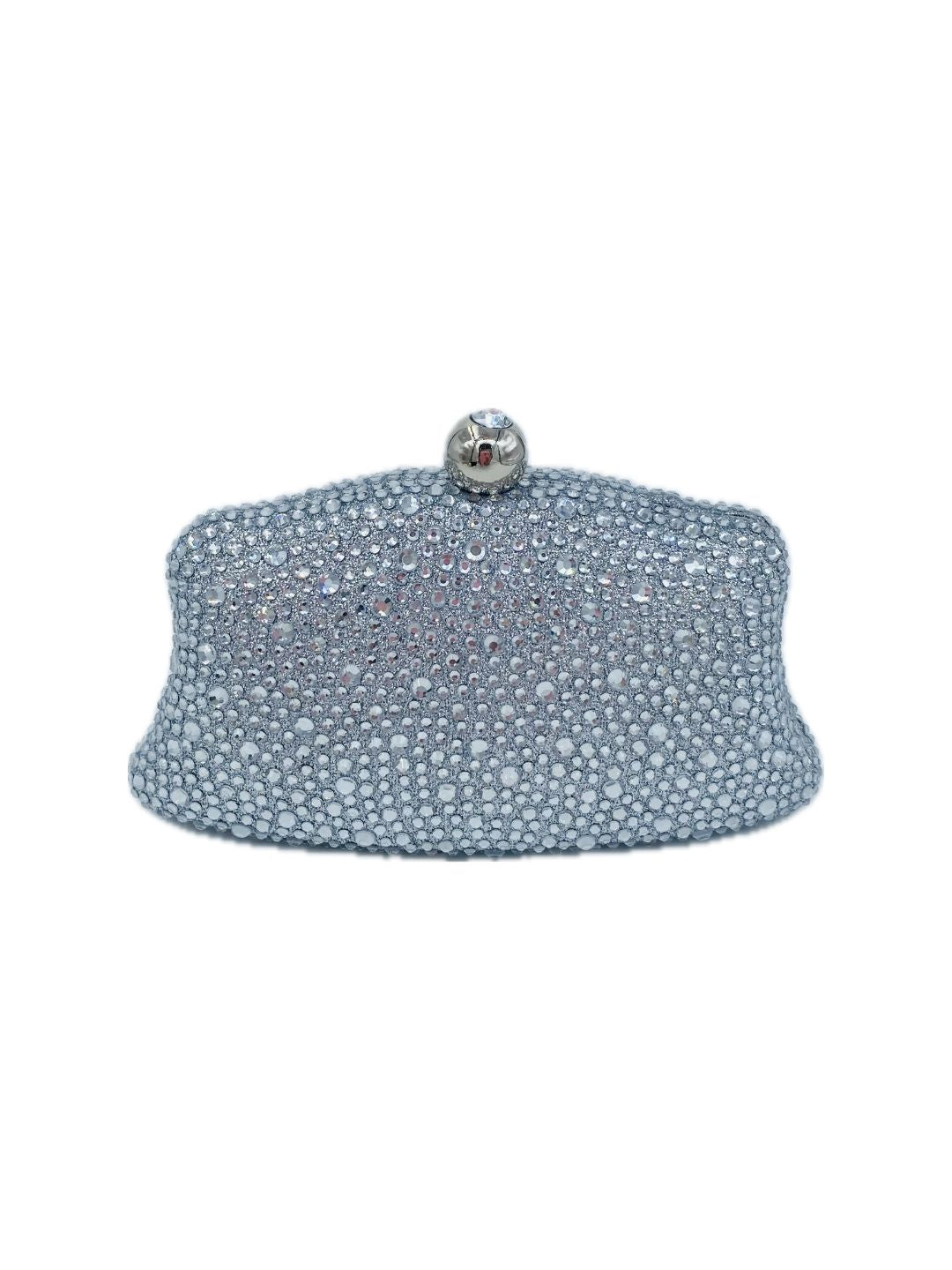 MINI POCHETTE STRASS ARGENTO 9060