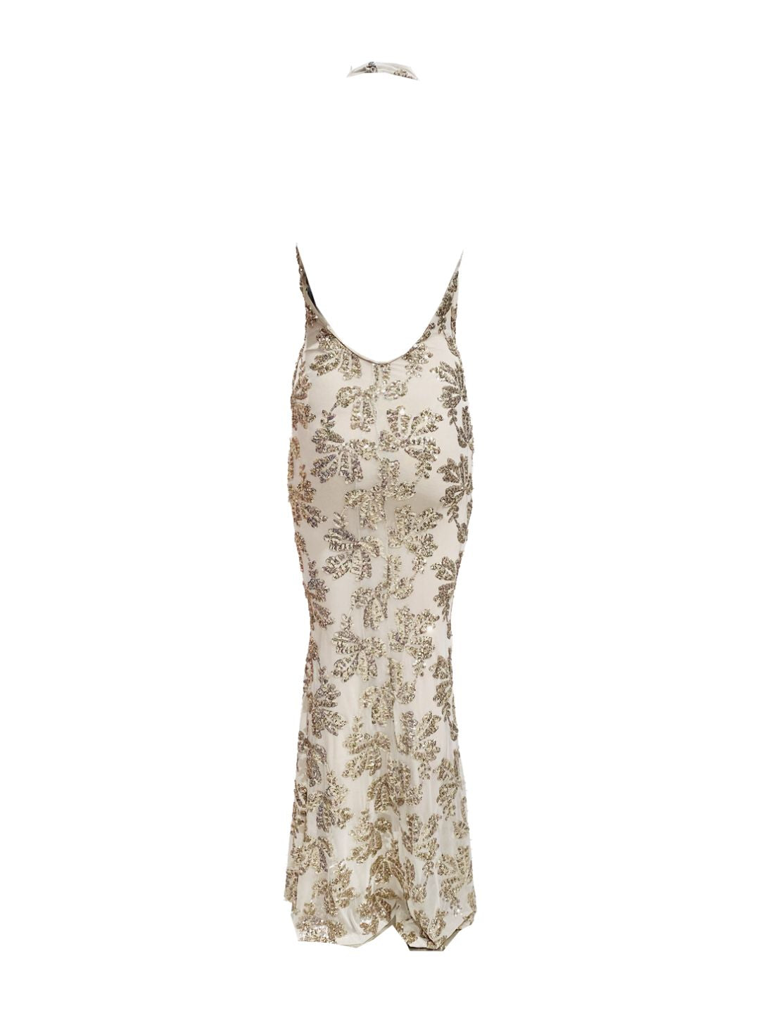 Abito Lungo Pailettes Oro 140412