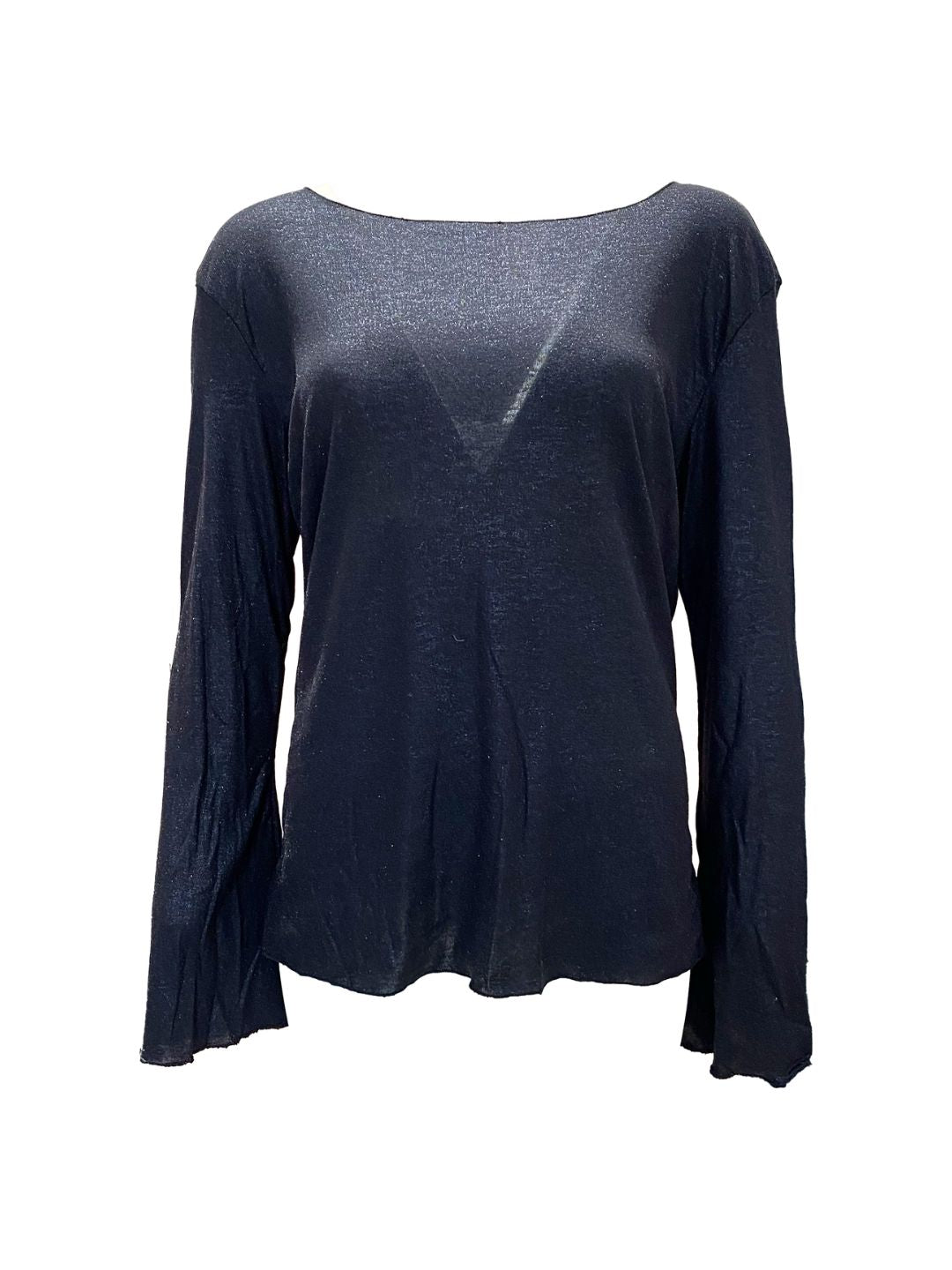 Cashmerina Sotto Giacca Blu Notte Micro Lurex Ribes of LOVE