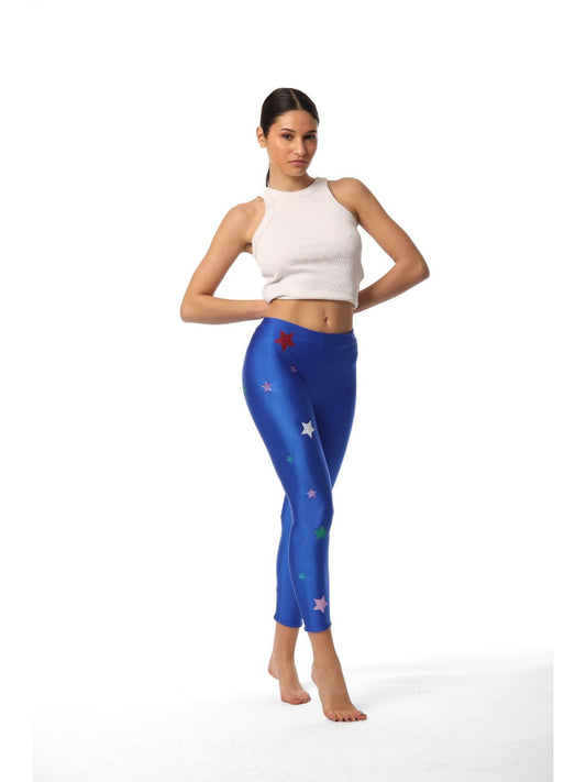 LEGGINS BLUETTE CON STELLE Ribes of LOVE