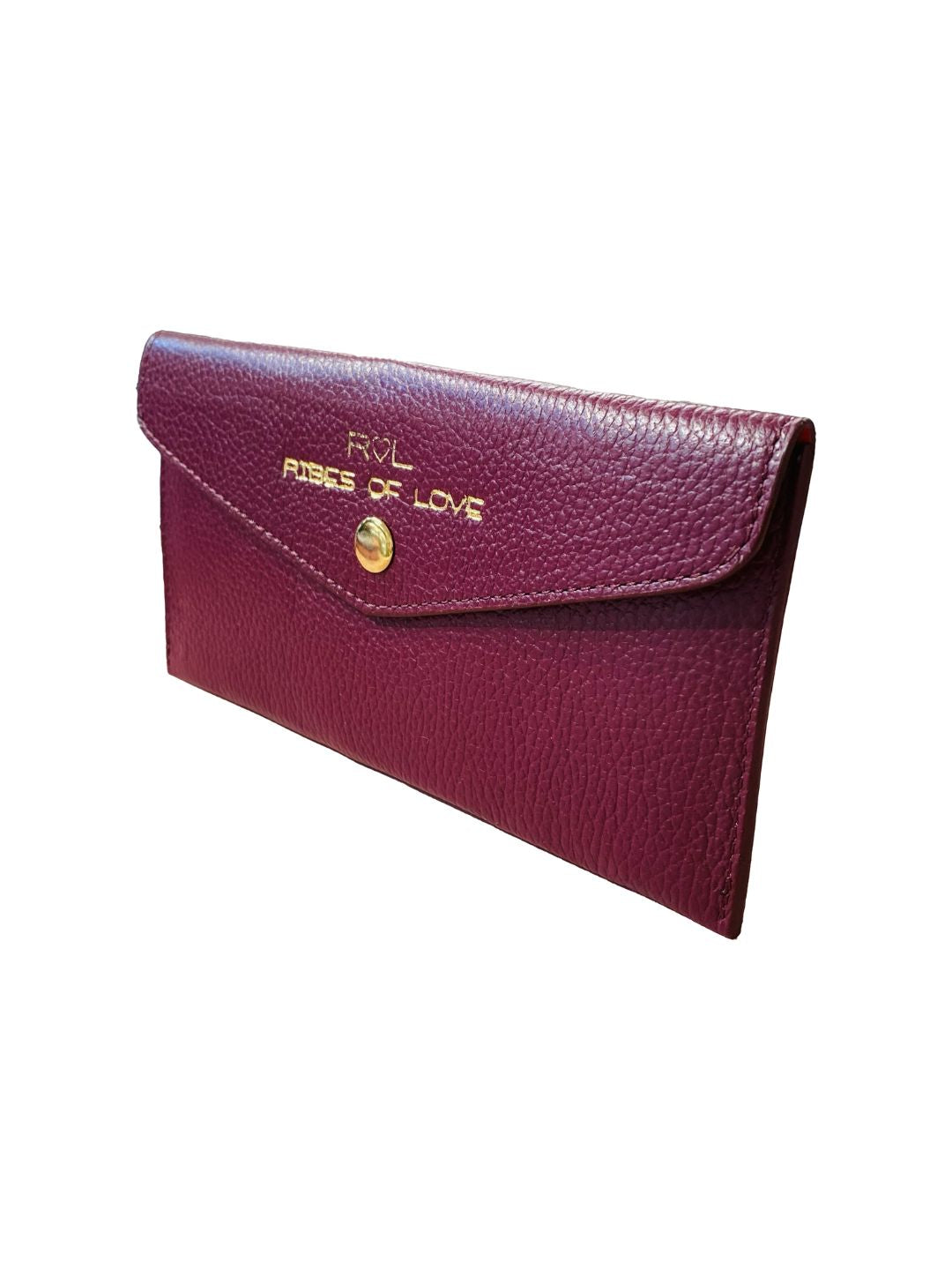 Portafoglio a Busta in Pelle Bordeaux 5022