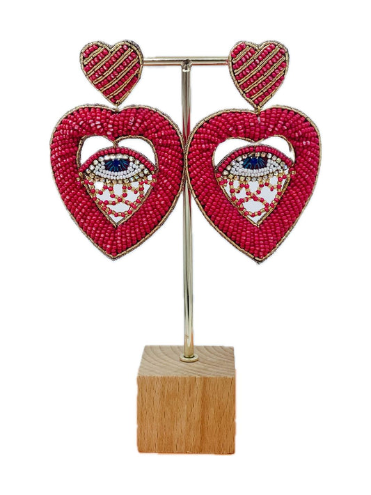 ORECCHINO CUORE ARTIGIANALE