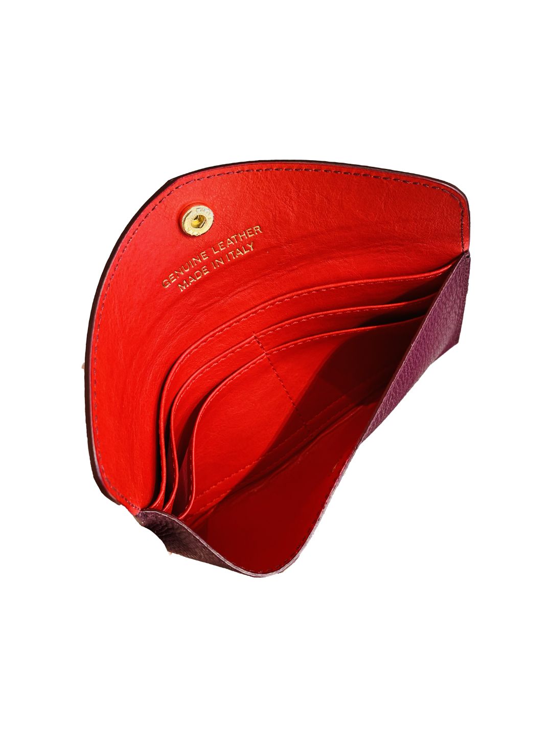 Portafoglio a Busta in Pelle Bordeaux 5022