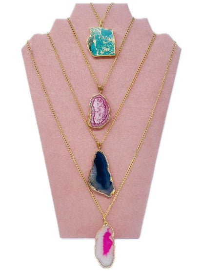 COLLANA CON CIONDOLO DI AGATA 1034