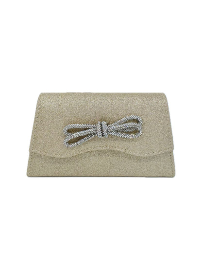POCHETTE GLITTER FIOCCO ORO 2343