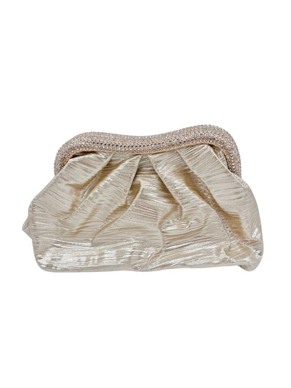 POCHETTE STRASS ORO B5268