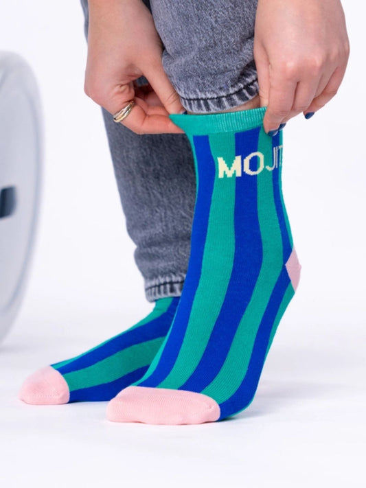 Calzini Righe Mojito in Cotone Pettinato – Billybelt